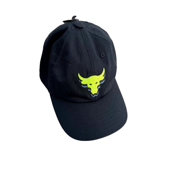 Under Armour Kids 1369814 Project Rock Adjustable Cap Black / Vis Yellow - Picture 3 of 4